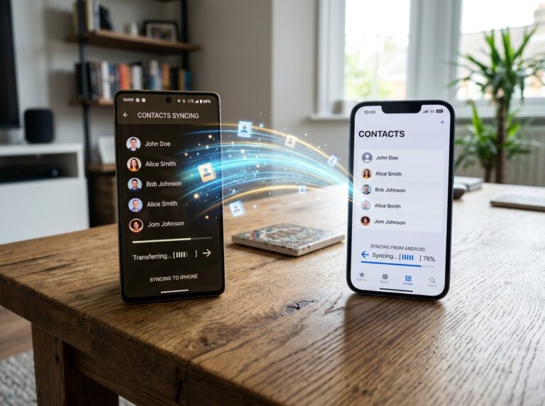 how to sync contacts from android to ios