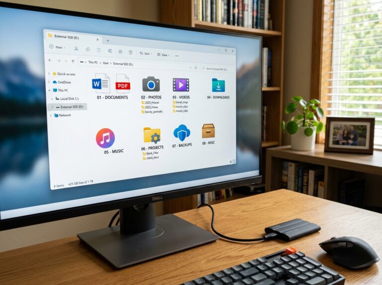 best way to organize files in a storage device