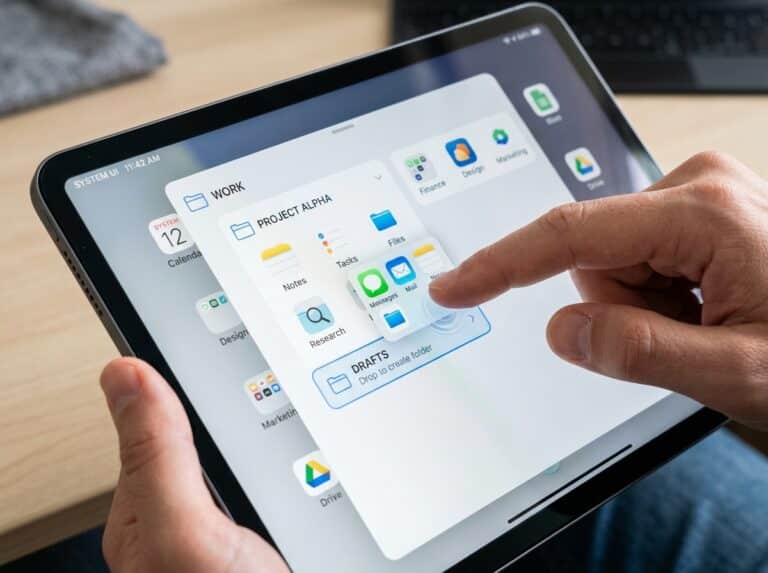 nested tablet folder creation