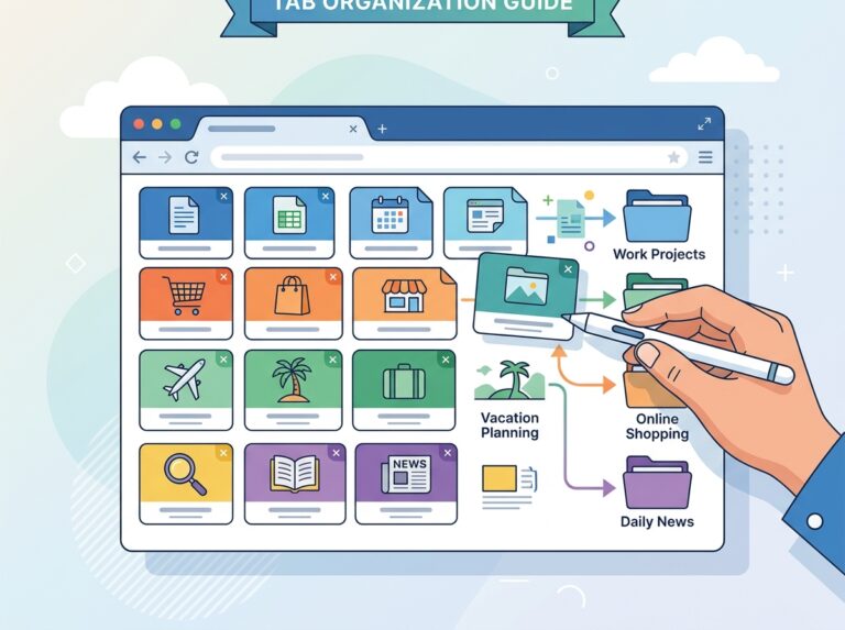 organize browser tabs