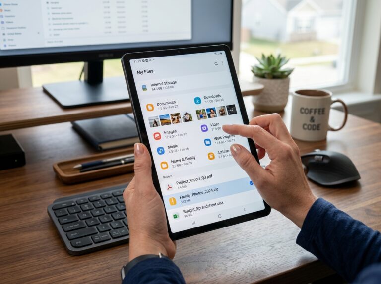 how to organize files on android tablet