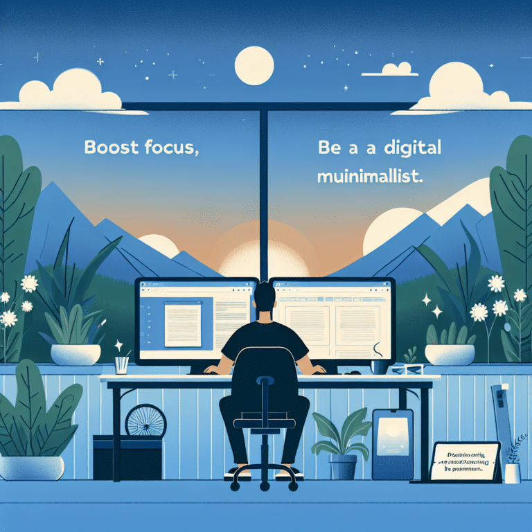 Avoiding Multitasking to Boost Focus: Techniques for Digital Minimalists